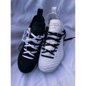 Nike Lebron Equity 16 Black & White Basketball Sneakers Size 7